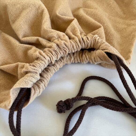 LOUIS VUITTON Dust Bag Large Drawstring Tan Cotton Flannel - Picture 2 of 5